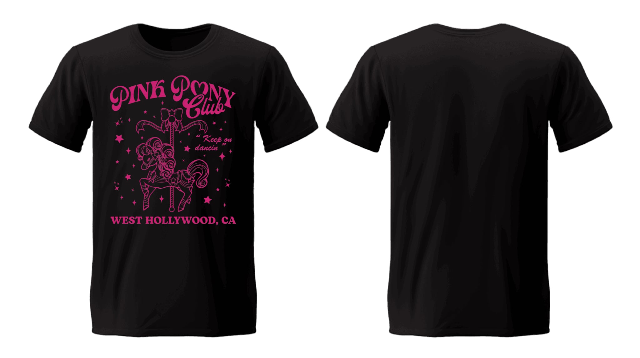 Pink Pony Club Tee - Black